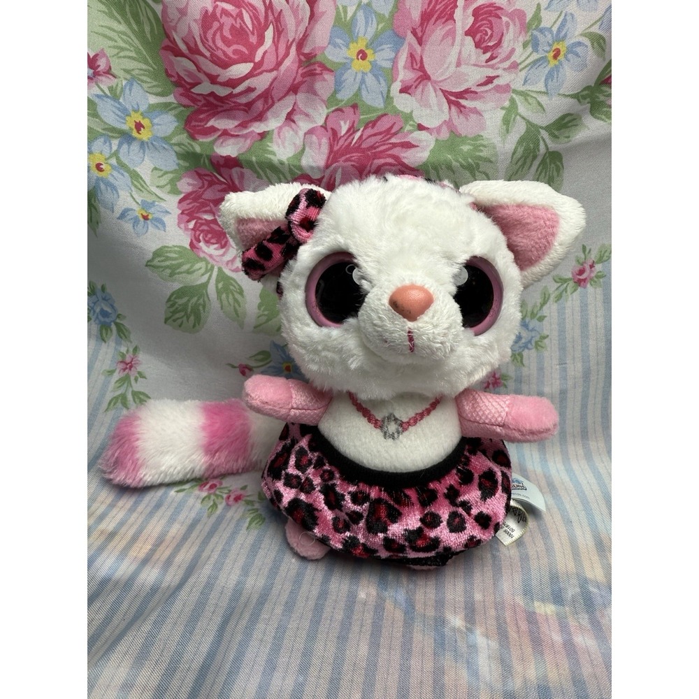 Pammee the Fennec Fox YooHoo & Friends Plush 5"‎ Pink Leopard Dress